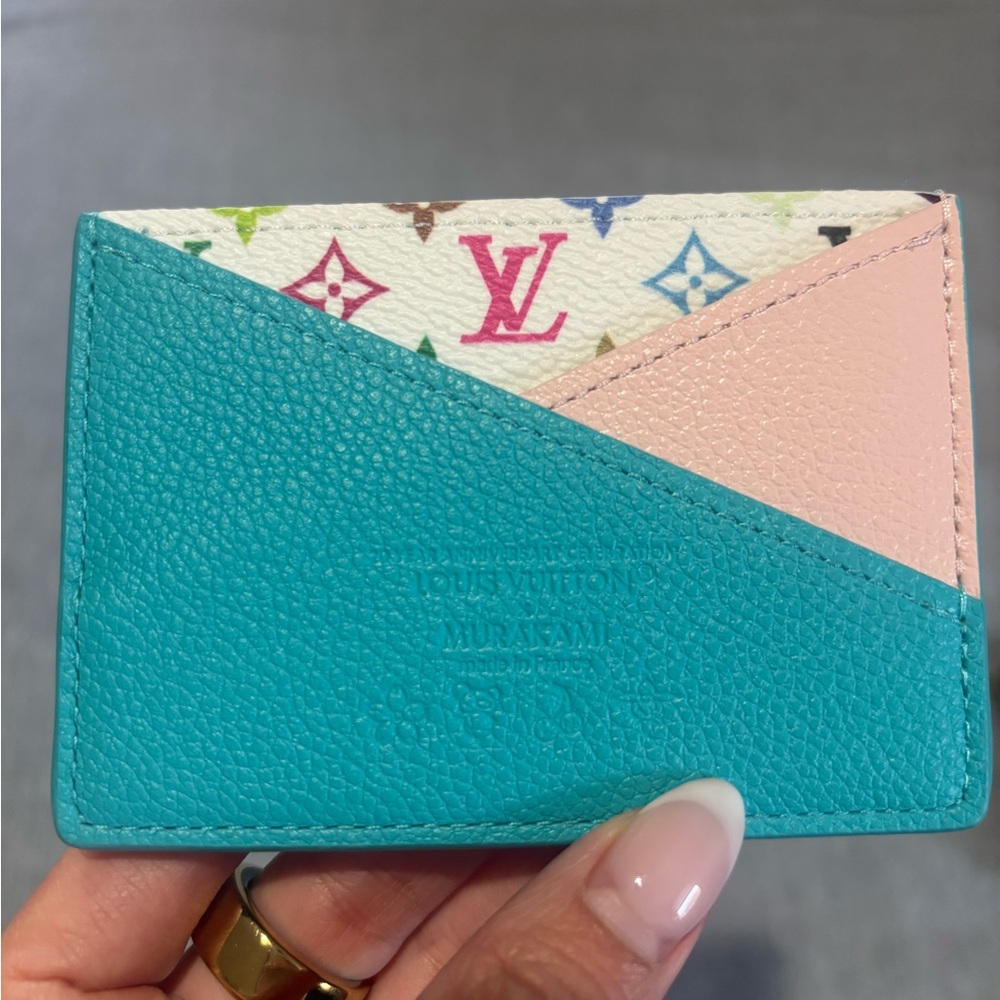 Louis Vuitton X Murakami Criss-Cross Card Holder Kabira Blue